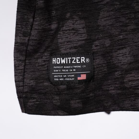 Howitzer Patriot Men's Short Sleeve T-Shirt Size SMALL Patriotic Flag USA Black - Picture 5 of 6